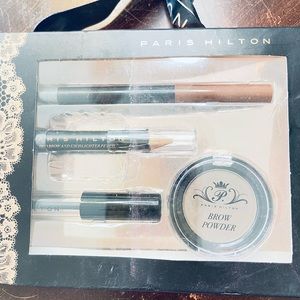 Paris Hilton all about brows eye brow kit! New 4 piece set! Brunette! New!